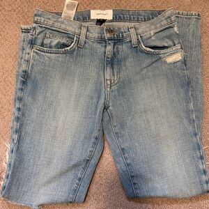 Current/Elliott Light Blue Distressed Women's Jeans